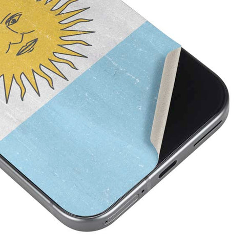 Argentina Flag Distressed Pixel 9 Pro XL Skin